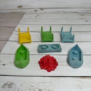 Camp Kamp Snoopy Peanuts 1952 Vintage Rubin Cabin Replacement Furniture